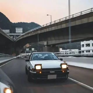 Стикер Initial D - 2