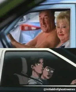 Стикер Initial D - 8