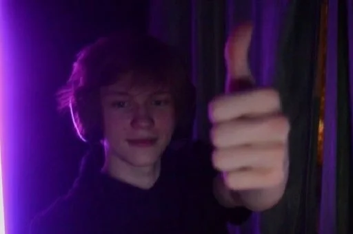 person human face purple