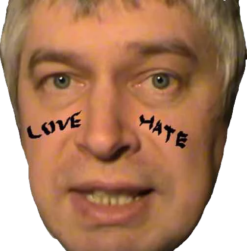 text human face forehead