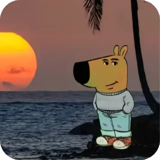 Стикер Просто чиловый паренёк - 11