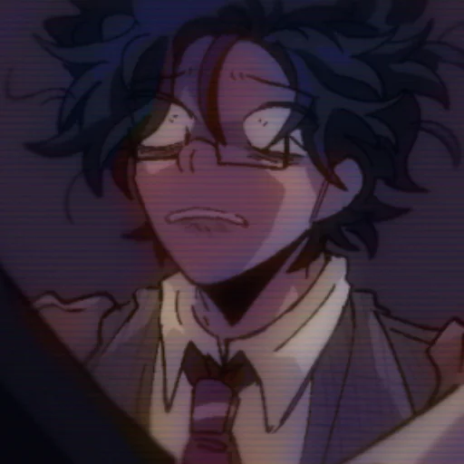 anime cartoon human face