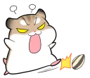 Sticker Pudding Hamster @tikelku - 6