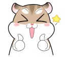 Sticker Pudding Hamster @tikelku - 7