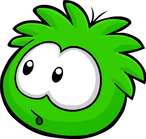 Стикер Puffles - 1