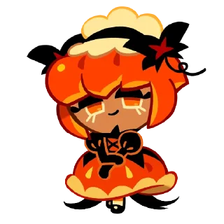 Sticker Pumpkin pie cookie - 3