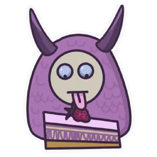 Стикер Purple @stickersb2b - 1