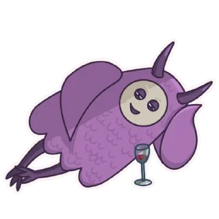 Стикер Purple @stickersb2b - 9