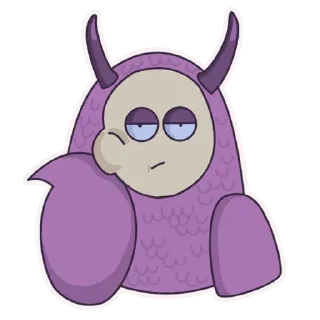 Стикер Purple @stickersb2b - 4