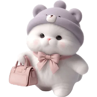 Sticker Фиолетовый мишка @Nyasticks - 11