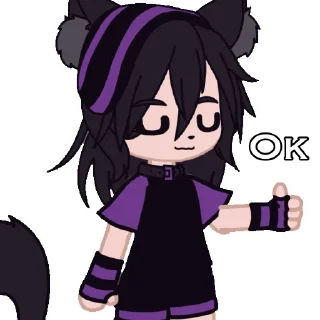 Стикер _._purple.cat_._ - 3