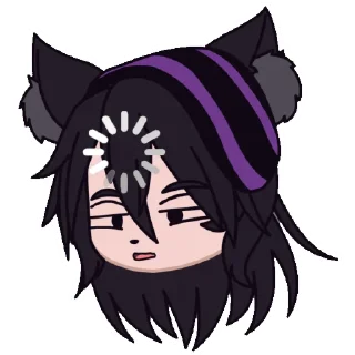 Стикер _._purple.cat_._ - 4