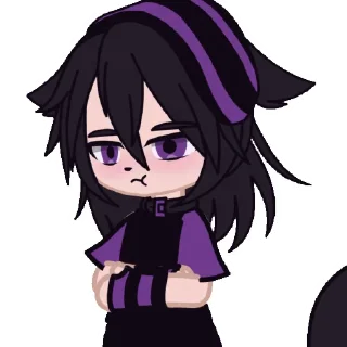 Стикер _._purple.cat_._ - 1