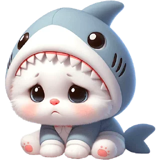 Стикер Пушистые акулы 2 @Nyasticks - 7