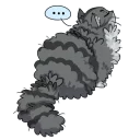 Стикер Fluffy Pussies - 6