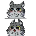 Стикер Fluffy Pussies - 8