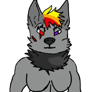 Стикер Jay/Pyro (@JayTheFurrySnowpup) - 0