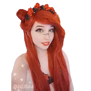 человеческое лицо модный аксессуар шиньон