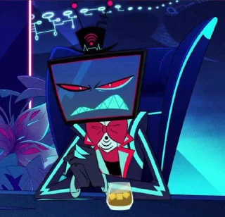 Стикер Отель Хазбин 
От @CIPHER_Kill @Femoji - 10