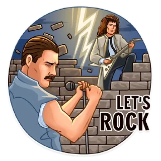 Sticker Freddie Mercury - 1