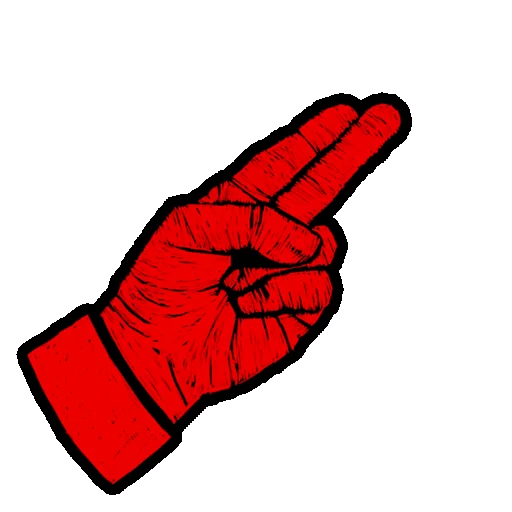 red carmine handwear