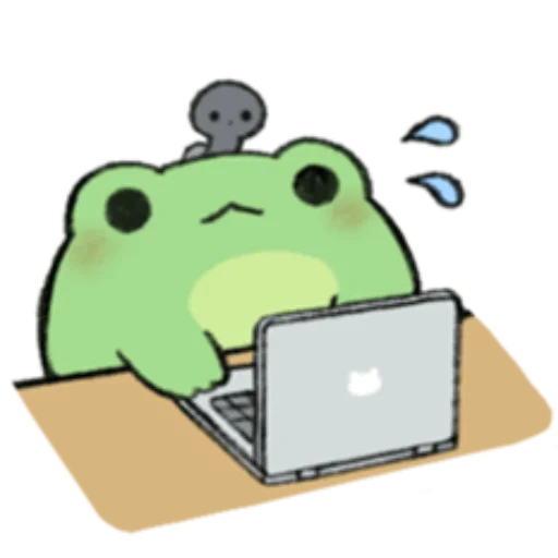 Стикер ROUND FROG FRIENDS @nyakwii - 11