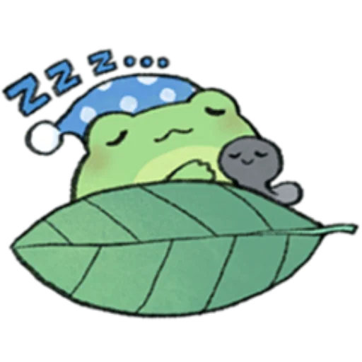 Стикер ROUND FROG FRIENDS @nyakwii - 4