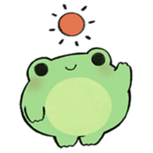 Стикер ROUND FROG FRIENDS @nyakwii - 3