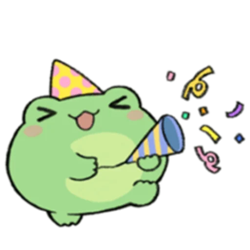 Стикер ROUND FROG FRIENDS @nyakwii - 0