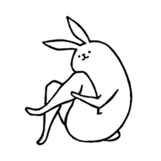 rabbit with beautiful legs - 