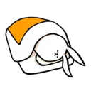 Sticker rabbit with beautiful legs - 3