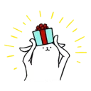 Sticker rabbit with beautiful legs - 6