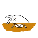 Sticker rabbit with beautiful legs - 8