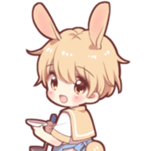 Sticker Rabbit boy @nyakwii - 10