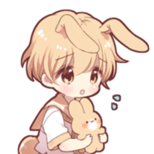 Sticker Rabbit boy @nyakwii - 3