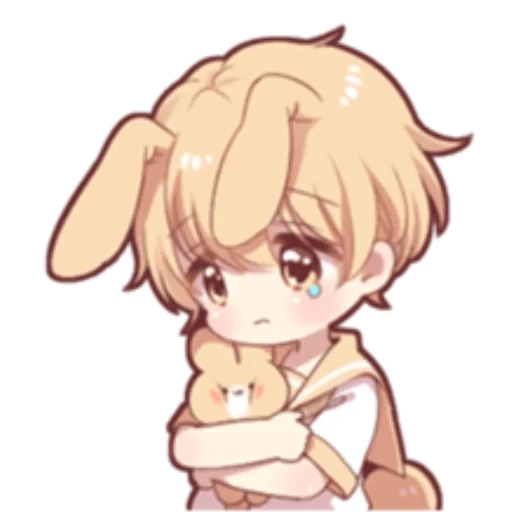 Sticker Rabbit boy @nyakwii - 2