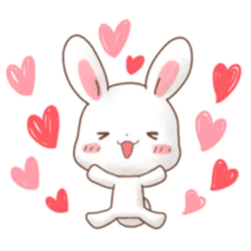 Стикер Rabbit & Bear's love Prt. 1 (FULL) [日本] @WSZB_Stickers - 8