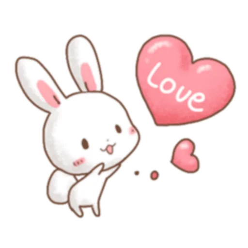 Стикер Rabbit & Bear's love Prt. 1 (FULL) [日本] @WSZB_Stickers - 5