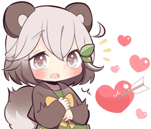 Lovely Raccoon Girl by SR - мультипликация