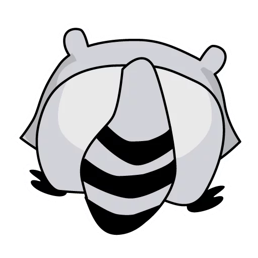 Sticker Raccoon_pack_Енотик - 11