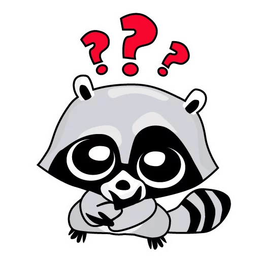 Sticker Raccoon_pack_Енотик - 8