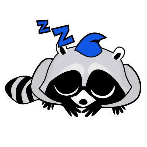 Sticker Raccoon_pack_Енотик - 4