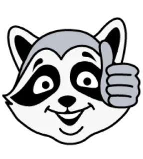 Стикер Стикеры для нас двоих  - "Raccoon" - 10