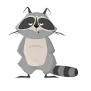 Стикер Racoon @stickersb2b - 1