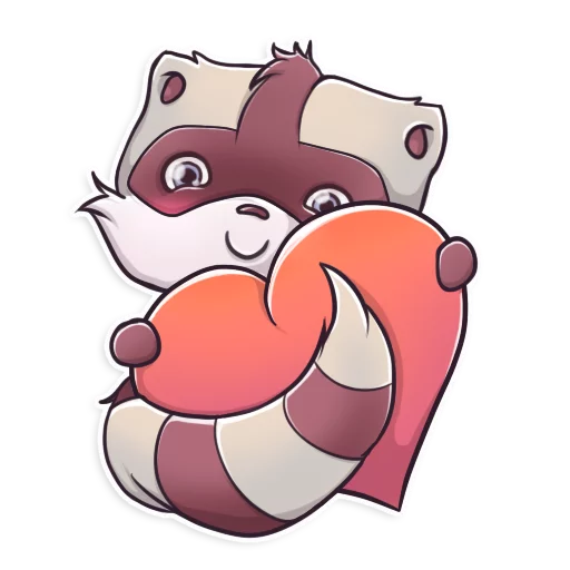 Стикер Jessie Racoon - 10