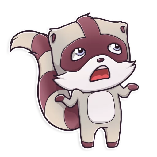 Стикер Jessie Racoon - 7