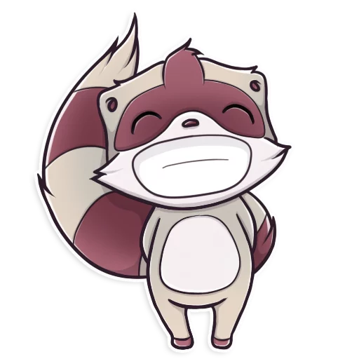 Стикер Jessie Racoon - 5