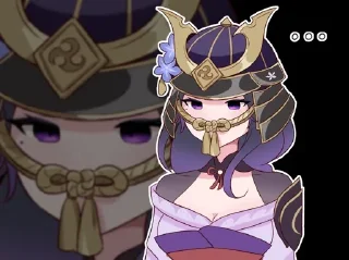 Стикер Raiden Shogun ～ @xyuji - 1