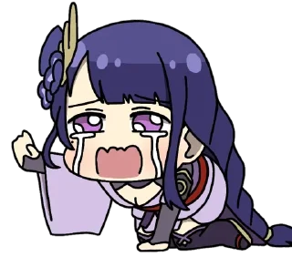 Стикер Raiden Shogun ～ @xyuji - 4