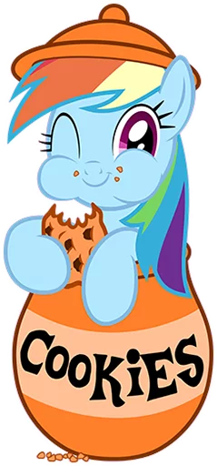 Sticker RainbowDashiePony - 1